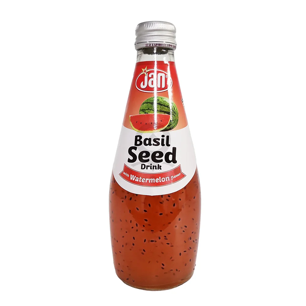 JAN Basil Seed Drink with Watermelon Flavor - 290ml