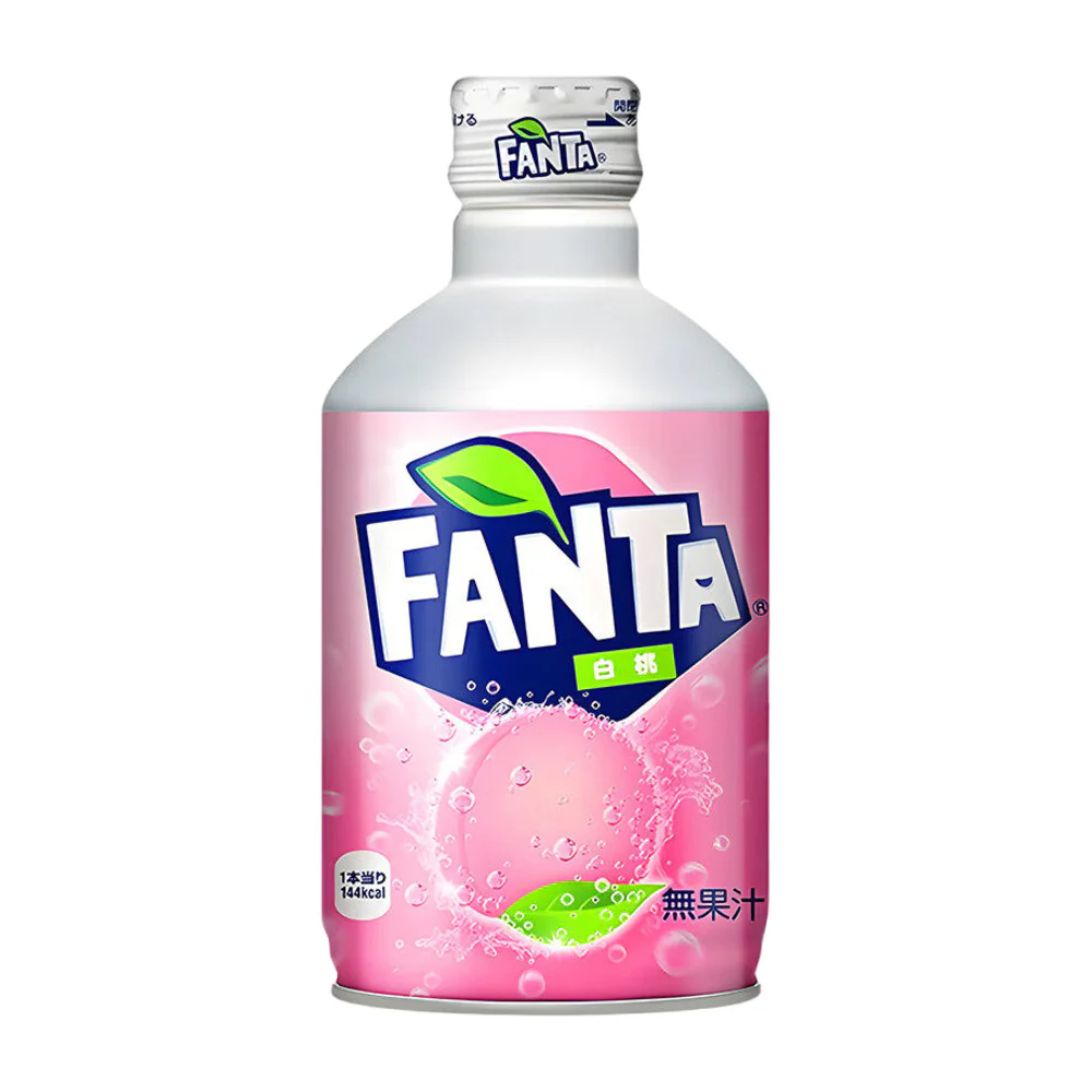 Japanese Fanta White Peach Carbonated Soft Drink 300ml
