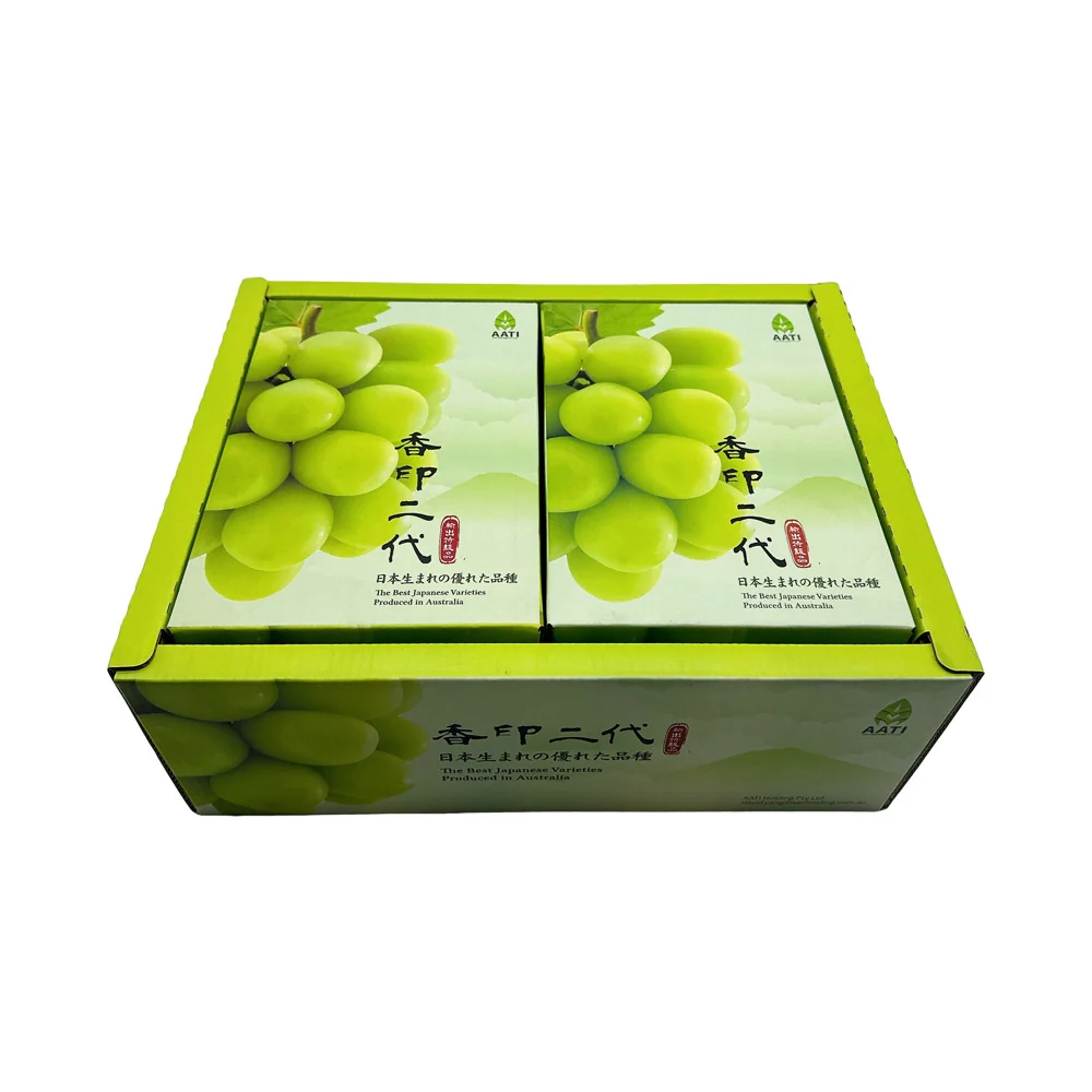 Japanese Kyoho Premium Green Grapes Gift Box (2 Bunches) - Grown in Australia - Image 3