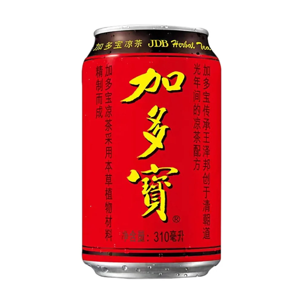JDB Herbal Tea - 310ml Can (Assorted Red or Gold Packaging)