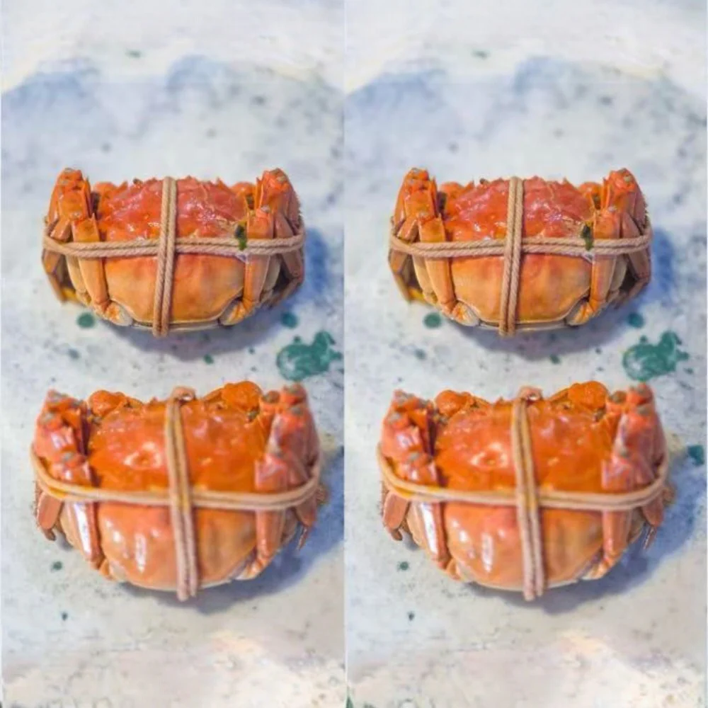 Jialisen Frozen Huadiao Drunken Cooked Roe Female Crabs Gift Box 1kg (4 Crabs) - Image 4