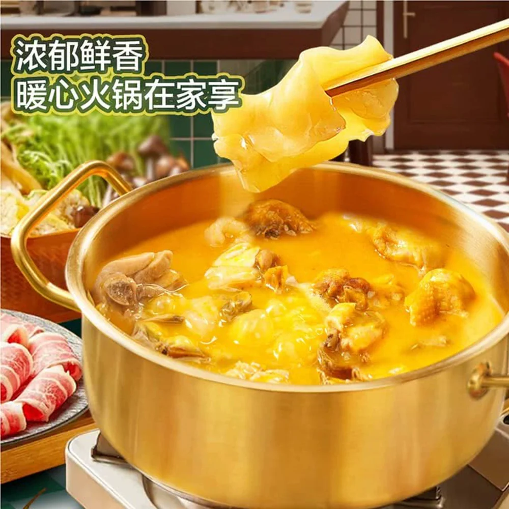Jiangxin Zhonghe Golden Fishmaw Chicken Soup Base Set 645g – Limited Import - Concentrated Broth for Hot Pot & Noodle Soup - Image 2