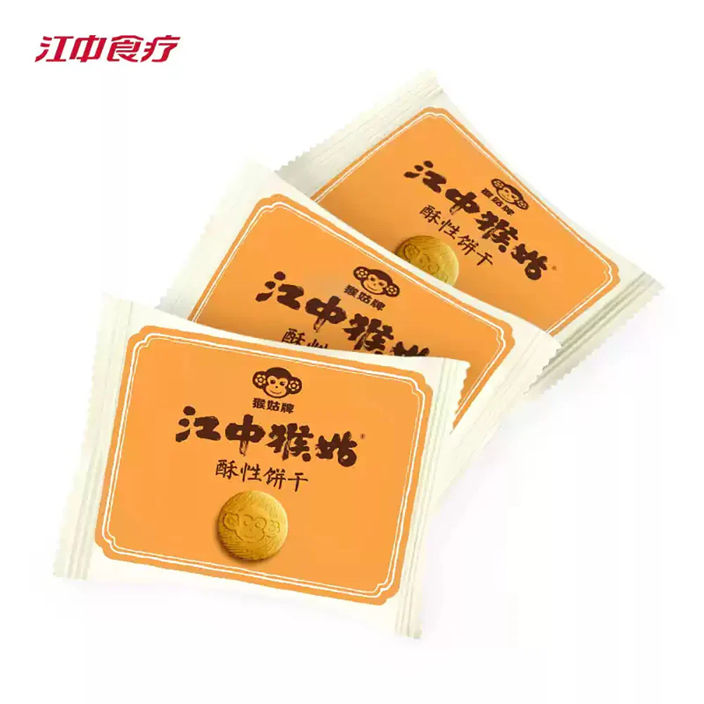 Jiangzhong Monkey Mushroom Crisp Biscuits Coconut Milk Flavor 72g+24g - Image 3