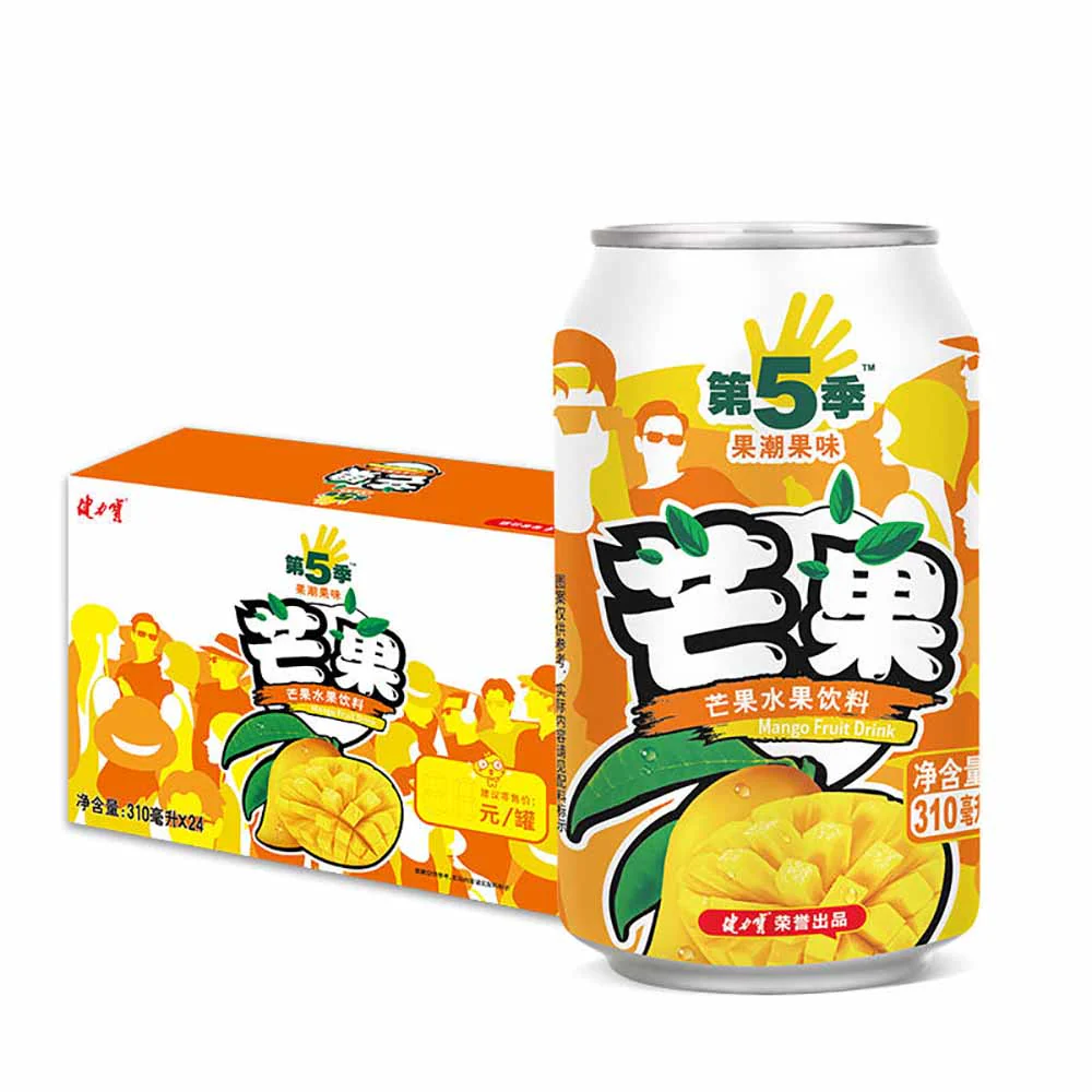 Jianlibao Mango Fruit Drink - 310ml x 24 Bottles