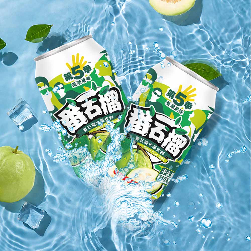 Jianlibao Season 5 Guava Fruit Drink - 310ml x 24 Bottles - Image 4