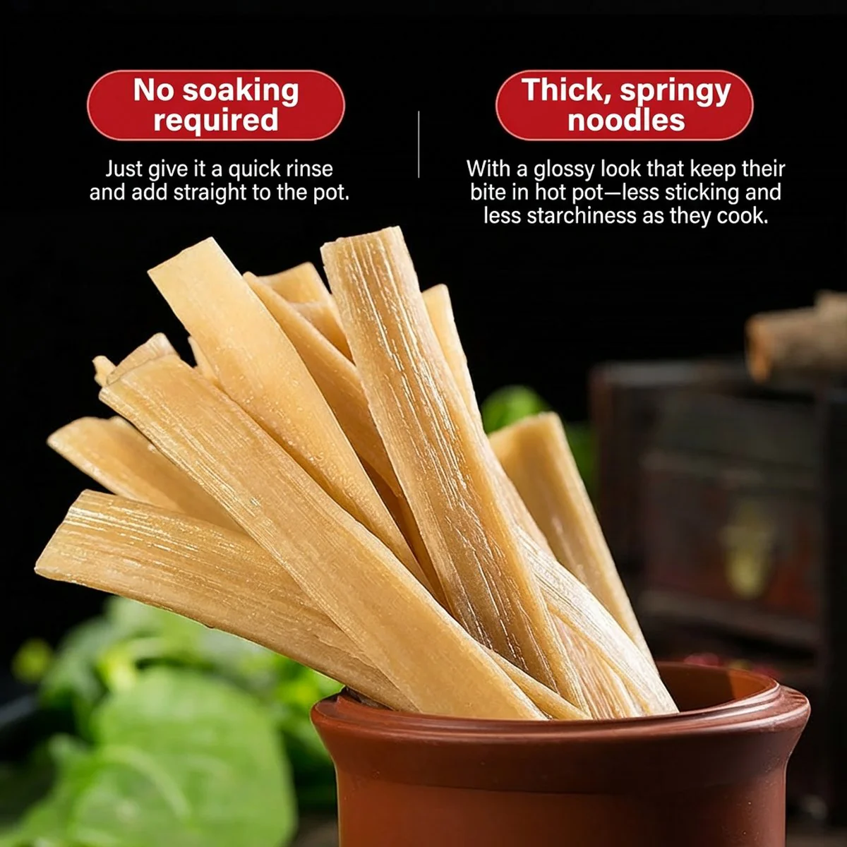 Jiao Zhi Sichuan Hotpot Vermicelli 240g - Wide Sweet Potato Glass Noodles - Image 2