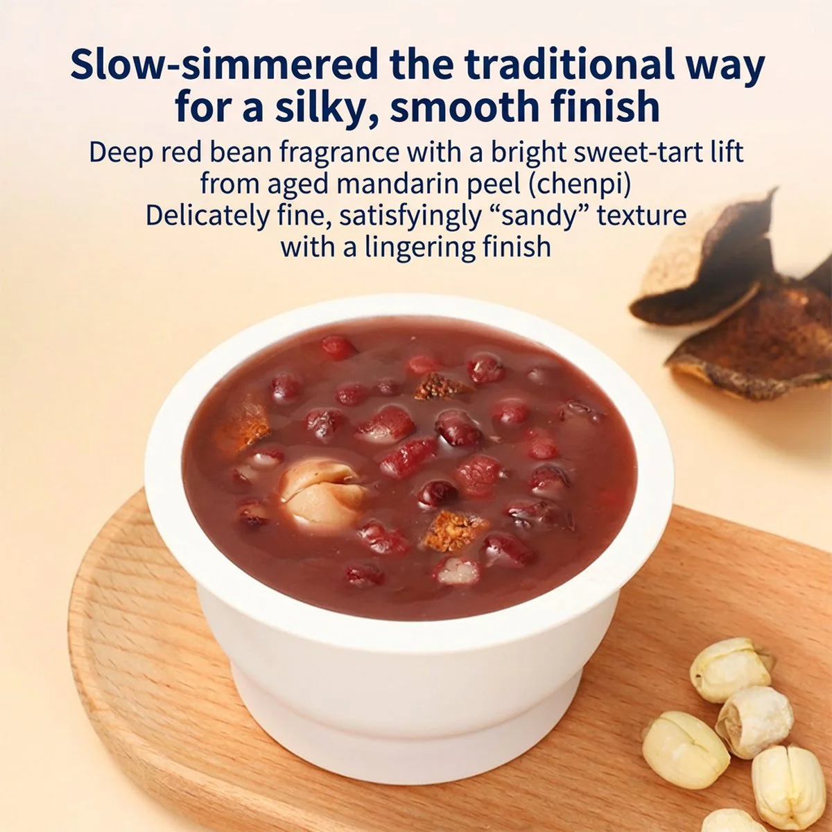 Jiaoqu Red Bean Dessert Soup with Orange Peel & Lotus Seeds 180g x 10 - Cantonese Sweet Soup - Image 4