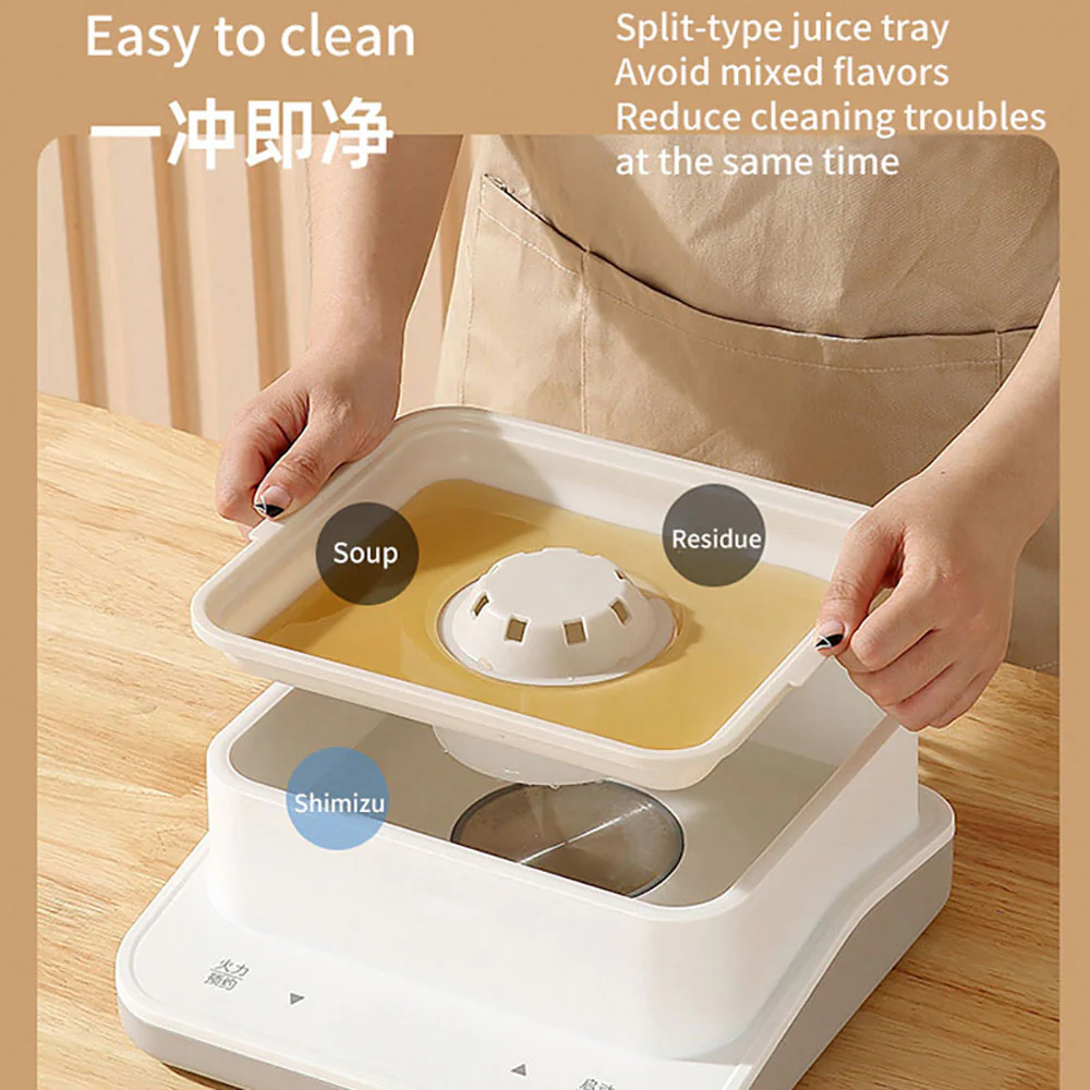 JIASHI Transparent Three-Tier Electric Steamer 18L - Image 2