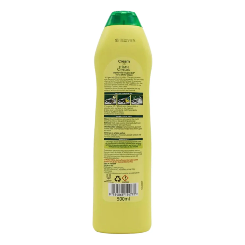 Jif Lemon Cream Cleaner with Micro Crystals 500mL - Image 5