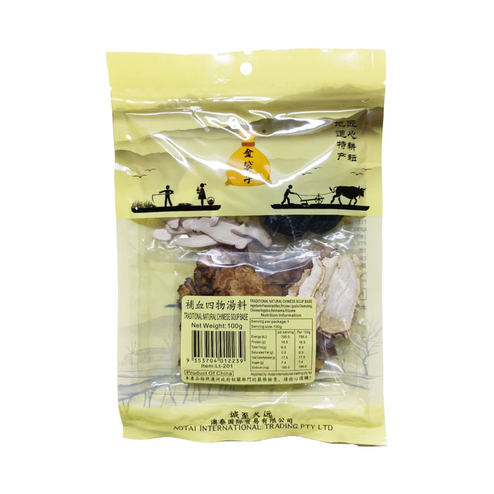 Jin Daizi Traditional Si Wu Blood-Nourishing Herbal Soup Mix 100g