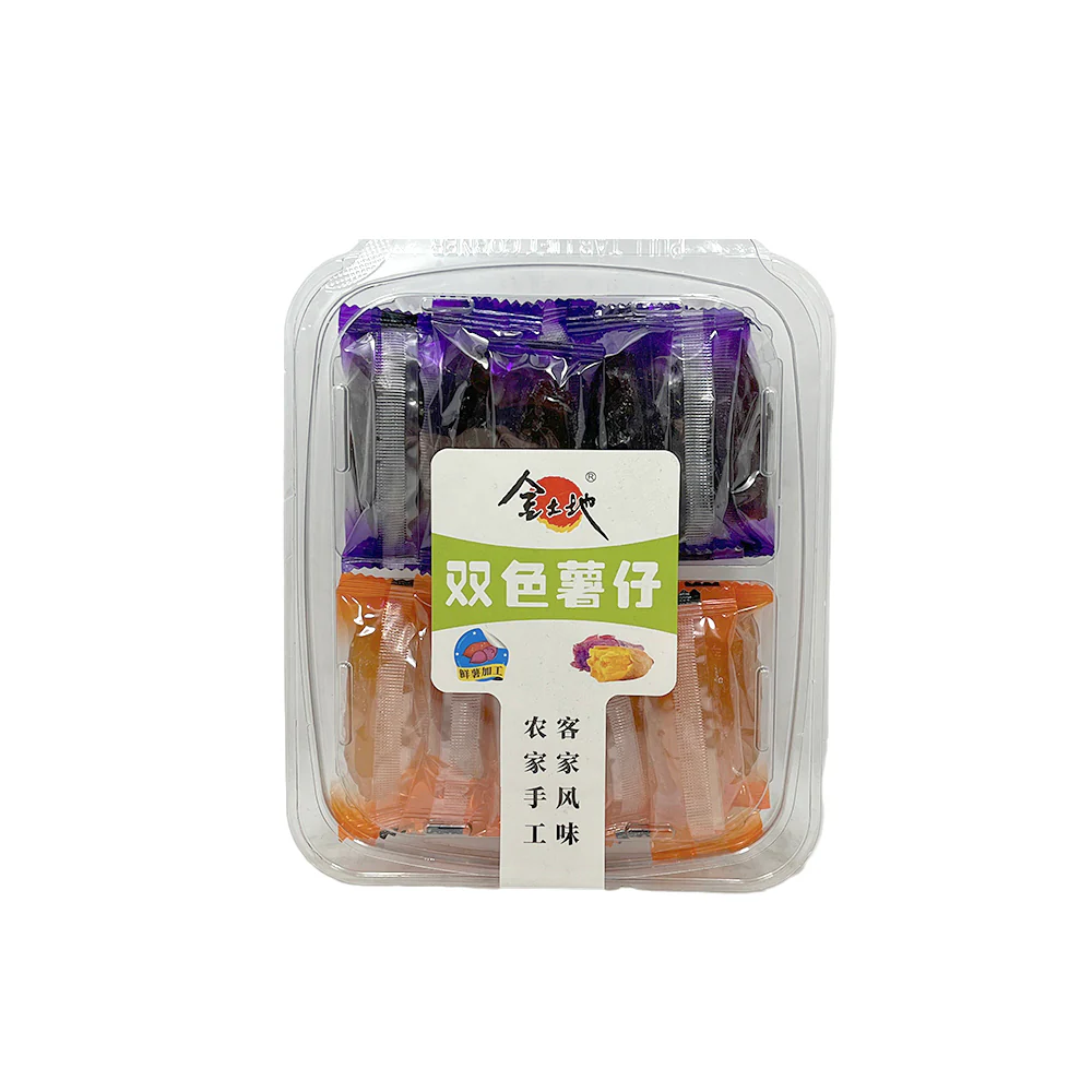 Jin Tudi Two-Colour Sweet Potato Cakes 300g – Purple & Orange Hakka Handmade Snack