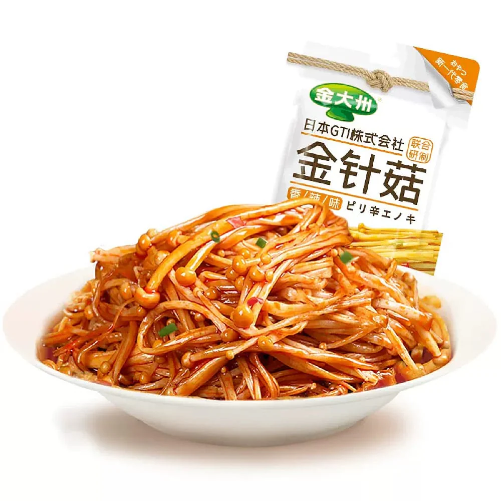 Jindazhou Spicy Flavored Enoki Mushrooms - 50g