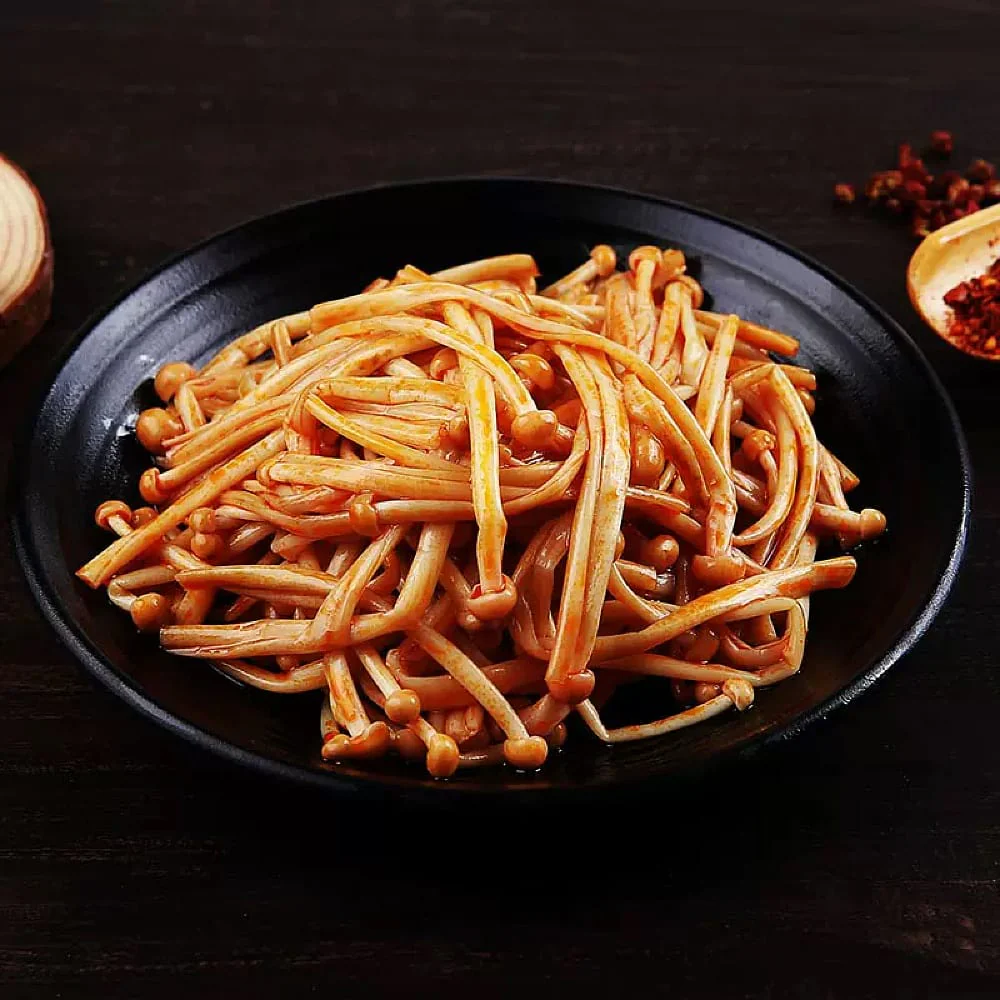 Jindazhou Spicy Flavored Enoki Mushrooms - 50g - Image 2