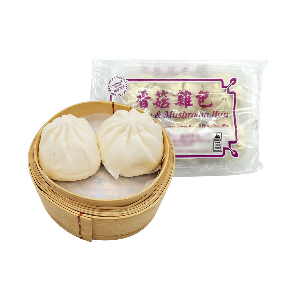 Jingmei Dim Sum Chicken & Mushroom Buns - 6pcs, 480g