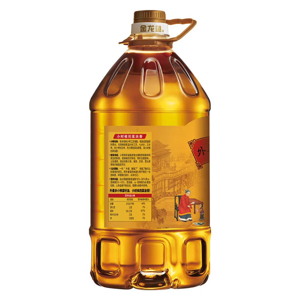 Jinlongyu Grandma's Village Small Pressed Rapeseed Oil - 5L - Image 2