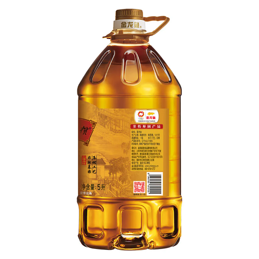 Jinlongyu Grandma's Village Small Pressed Rapeseed Oil - 5L - Image 4