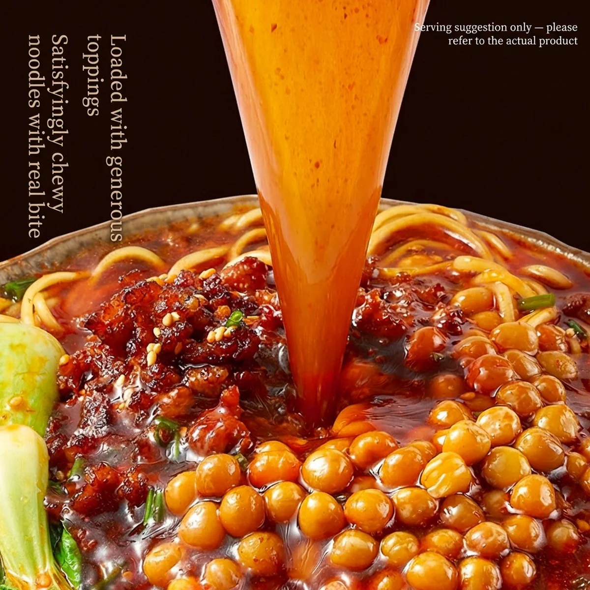 Jinmailang Ramen Fan Chongqing Xiao Mian Instant Noodles (Pea & Minced Pork Flavor) 118g x 5 Packs - Authentic Chongqing Spicy Street Noodles - Image 4