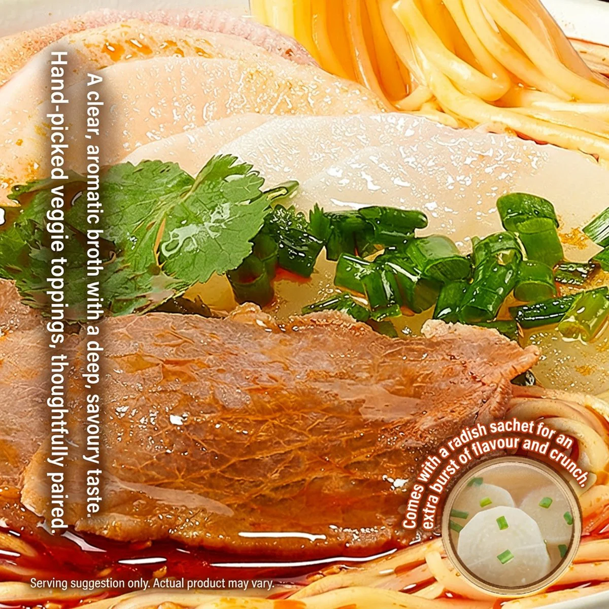 Jinmailang Ramen Fan Lanzhou Beef Noodle Soup – 5 × 125g Pack - Hand-Pulled Style Instant Noodles - Image 3