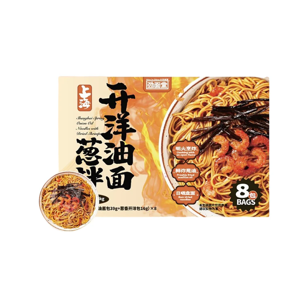 Jinmiantang Shanghai Scallion Oil Noodles with Dried Shrimp 135g – Limited Import