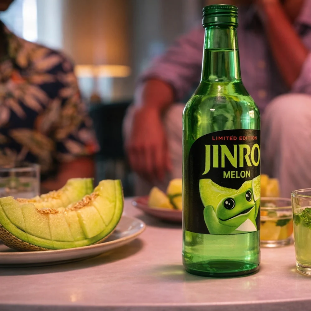 Jinro Melon Soju 13% 360ml – Limited Edition - Image 3