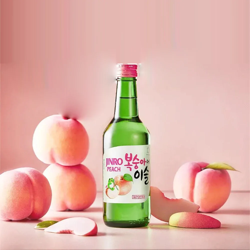 Jinro Peach Soju - 13% ABV, 360ml - Image 3