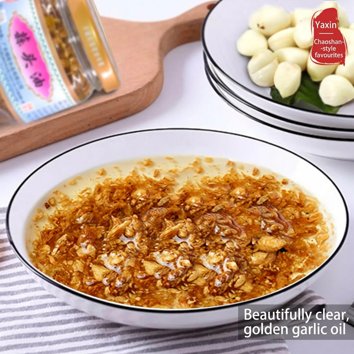 Jinyu Fried Garlic in Aromatic Oil 150g – Crunchy Garlic Topping - Image 4