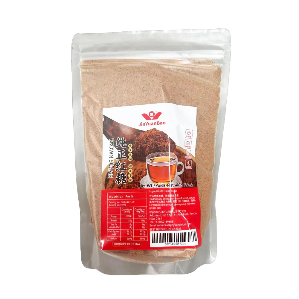 JinYuanBao Pure Brown Sugar Powder 400g