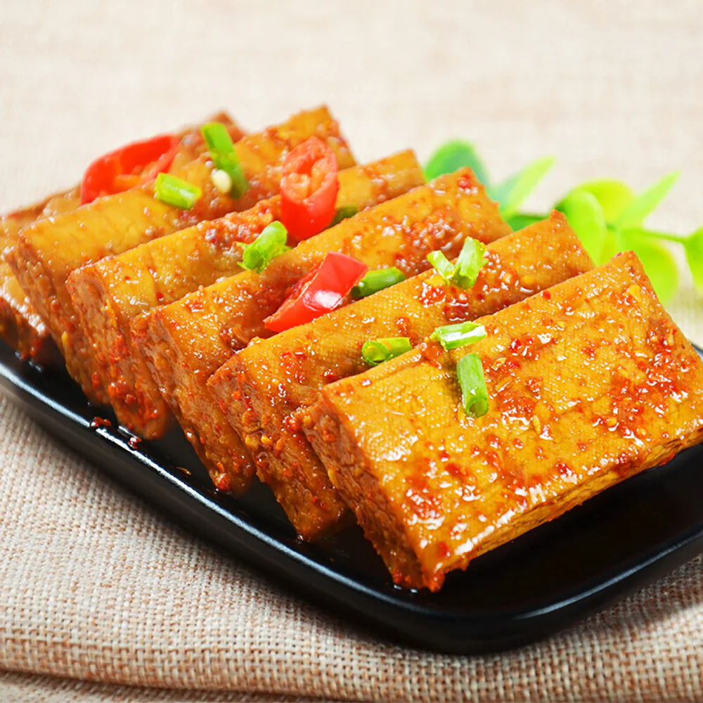 Jinzai Thick Tofu Snack - Soy Sauce Flavor, 20g x 20 Packs - Image 2