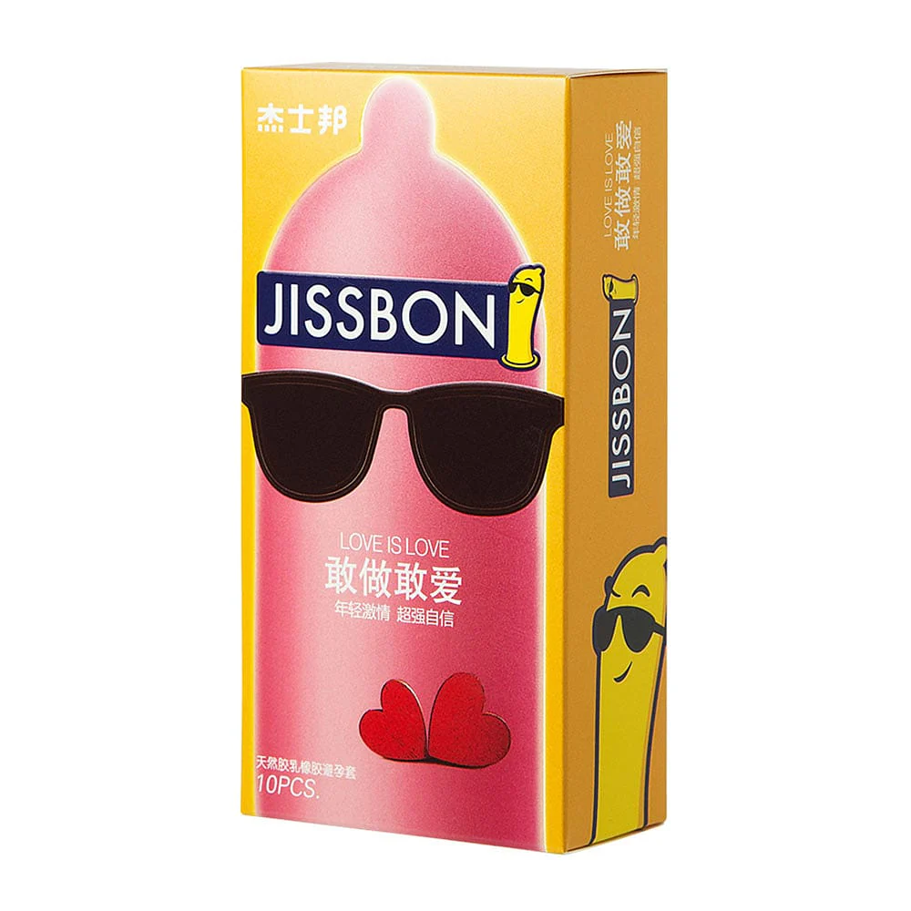 Jissbon Love Condoms - 10 Pieces - Image 4
