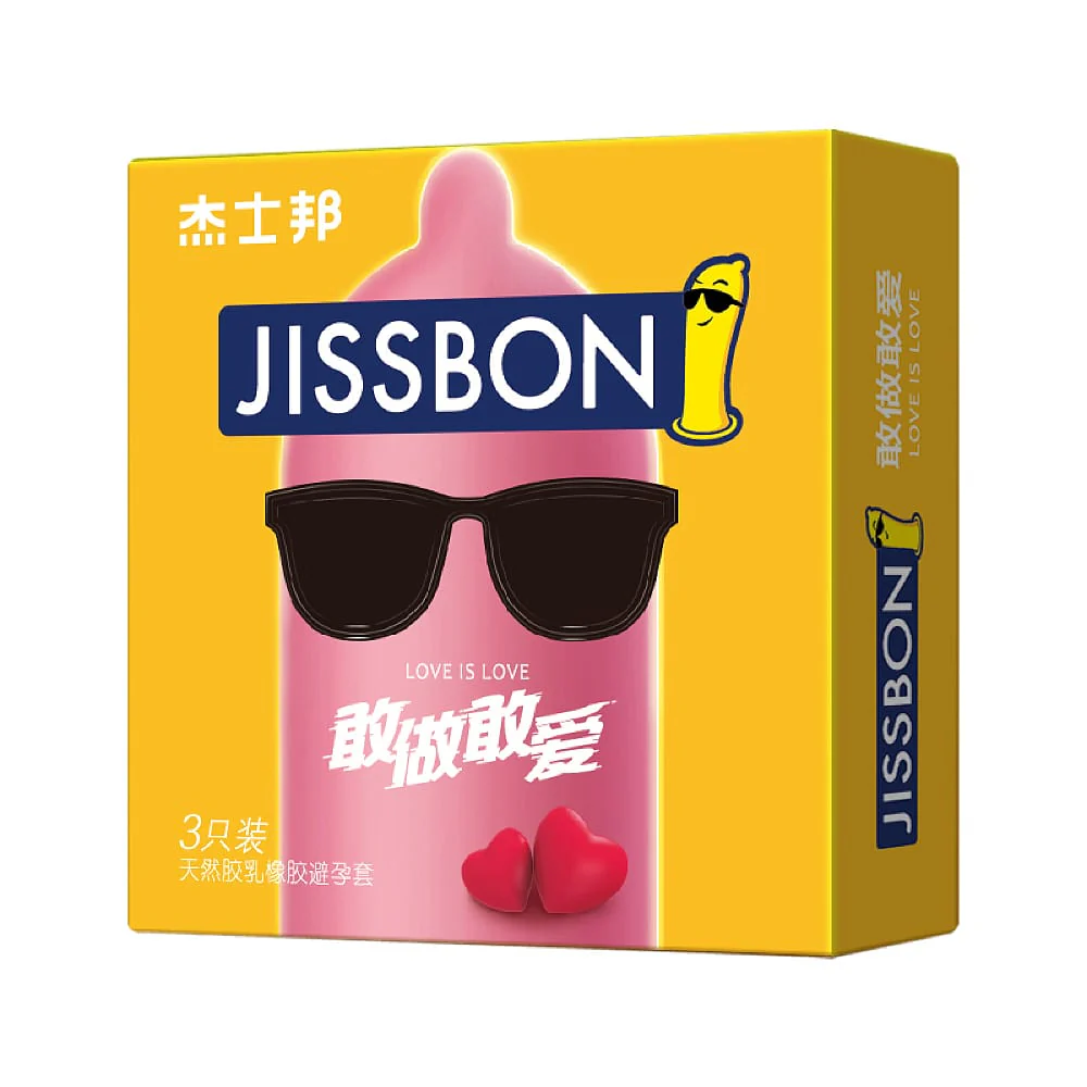 Jissbon Love Condoms - 3 Pack - Image 2