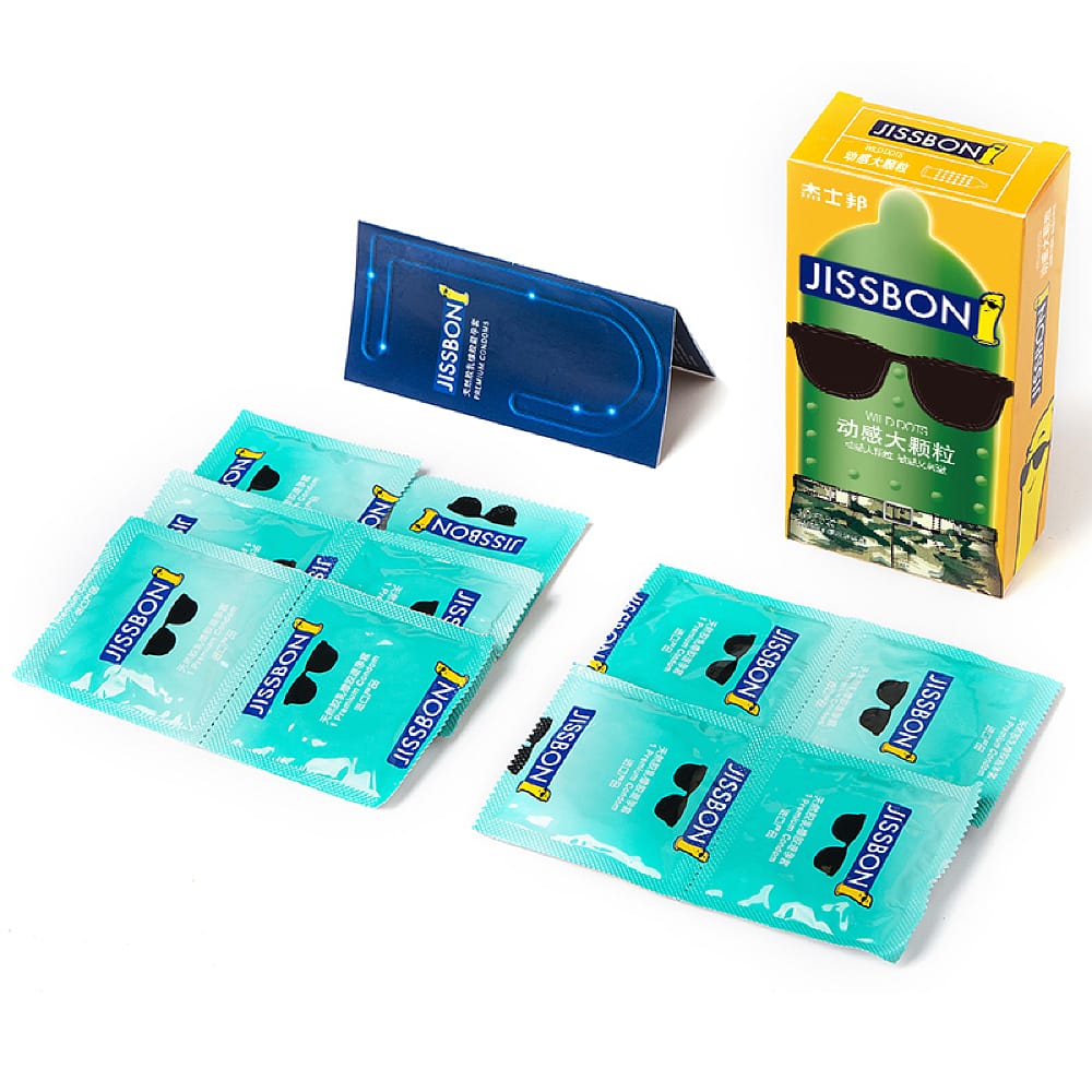 Jissbon Wild Dots Condoms - 10 Pieces - Image 5