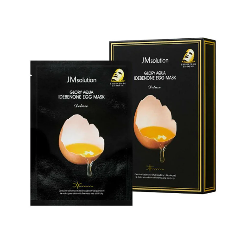 JM Solution Glory Aqua Idebenone Egg Mask - 30ml x 10 Sheets