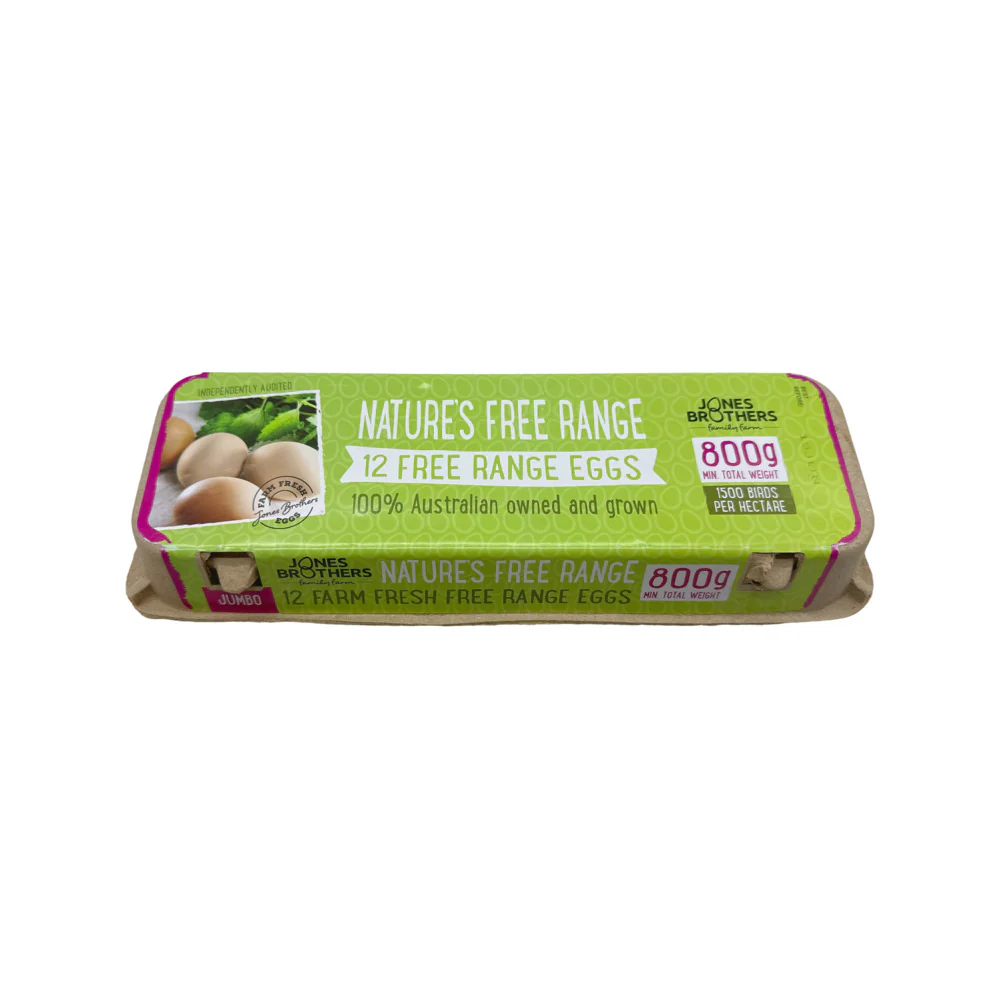 Jones Bros Nature's Free Range Eggs - 12 Pieces, 800g - Image 4