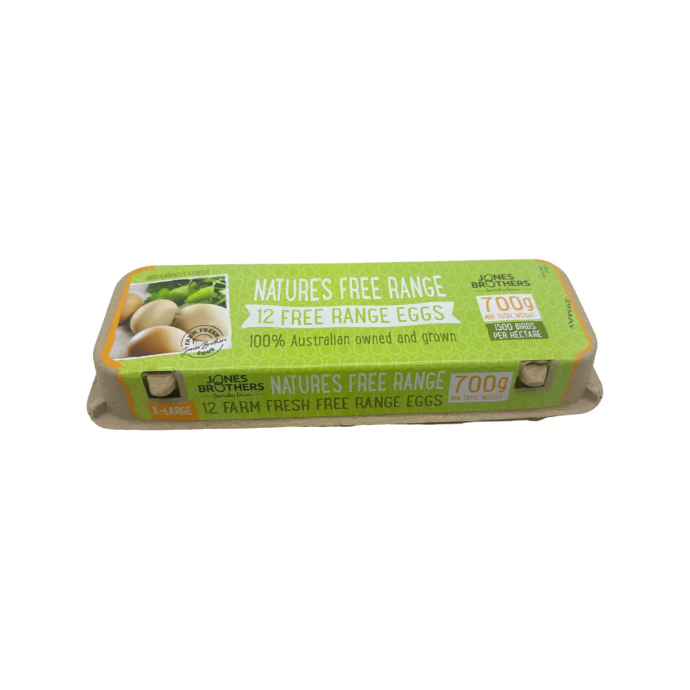 Jones Bros Nature's Free Range Eggs XL - 12 Pieces, 700g - Image 2