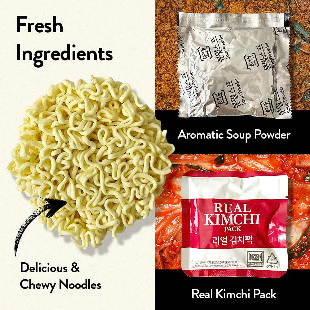JONGGA Kimchi Ramen Hot & Spicy - 85g x 6 Cups - Image 5