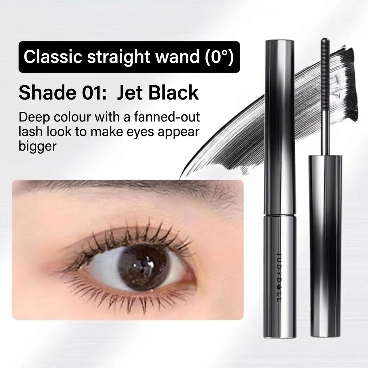 Judydoll 3D Curling Metal Mascara #01 Black 2g - Lengthening & Curling Lash Definition