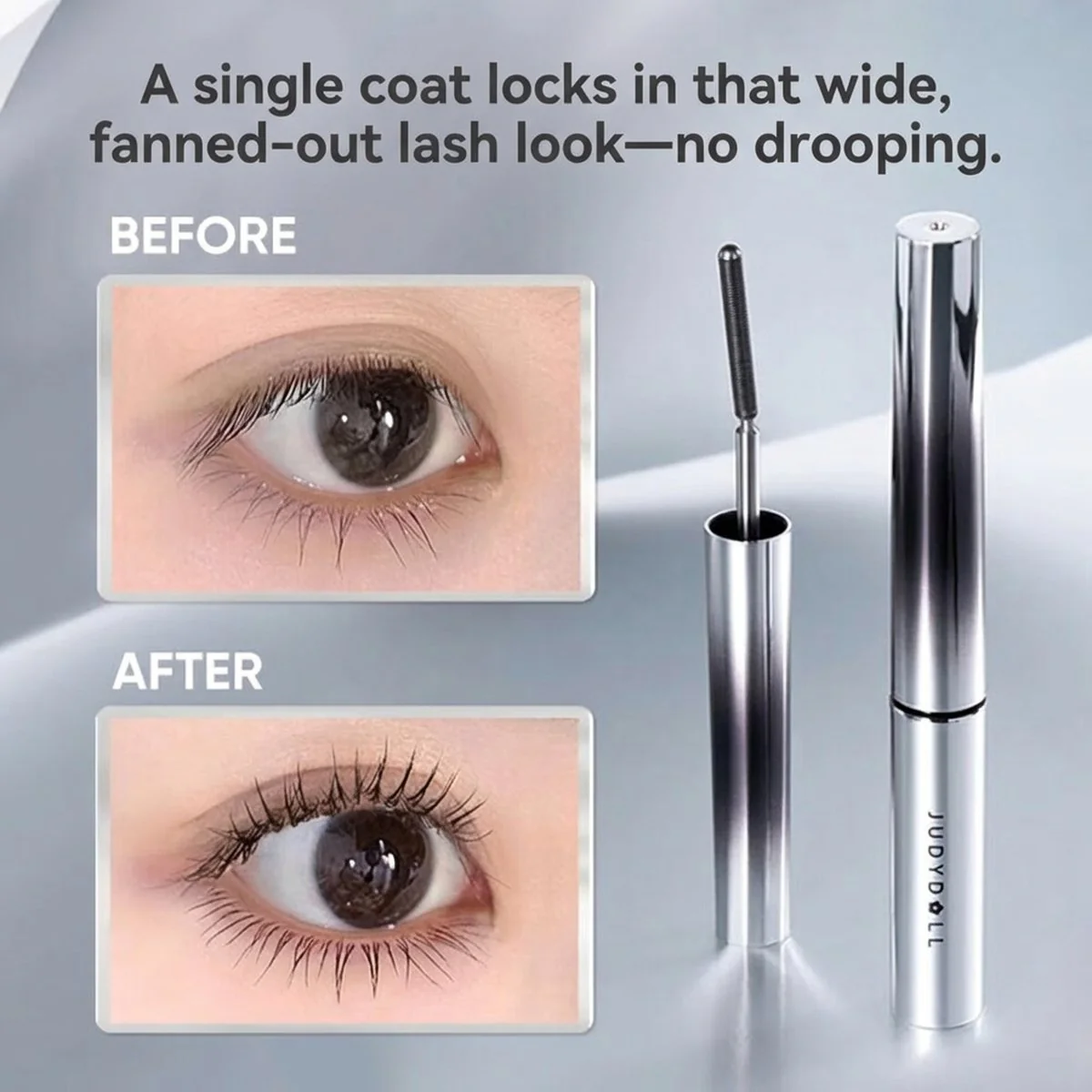 Judydoll 3D Lengthening & Curling Mascara #02 Brown 2g - Image 2