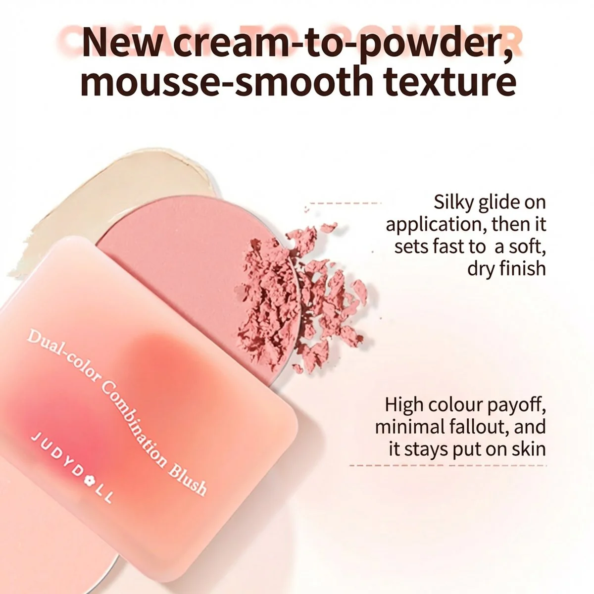 Judydoll Dual-Color Blush #D01 - Image 3