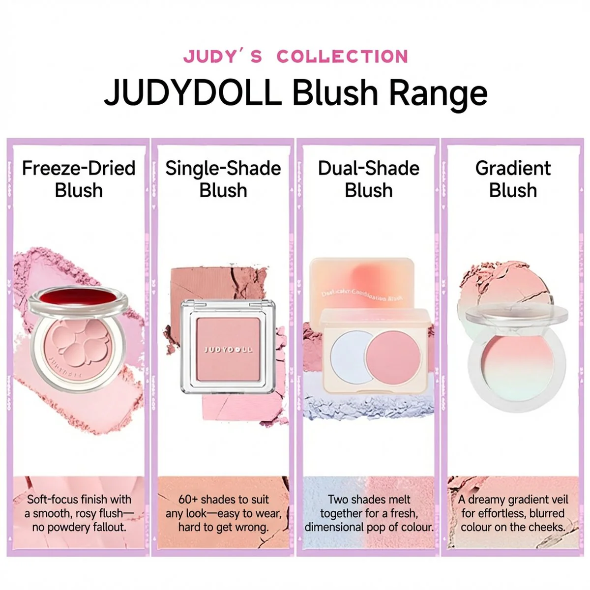 Judydoll Dual-Color Blush #D01 - Image 4