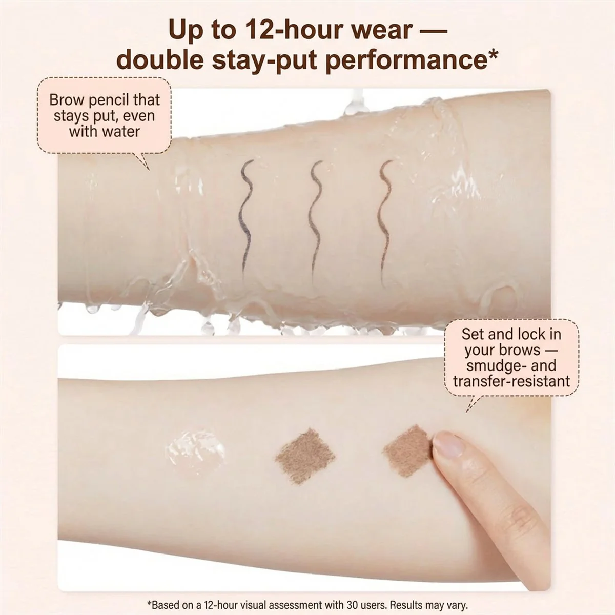 Judydoll Dual-Ended 3D Brow Pencil & Tinted Brow Gel #02 Grey Brown 1.26g - Image 2