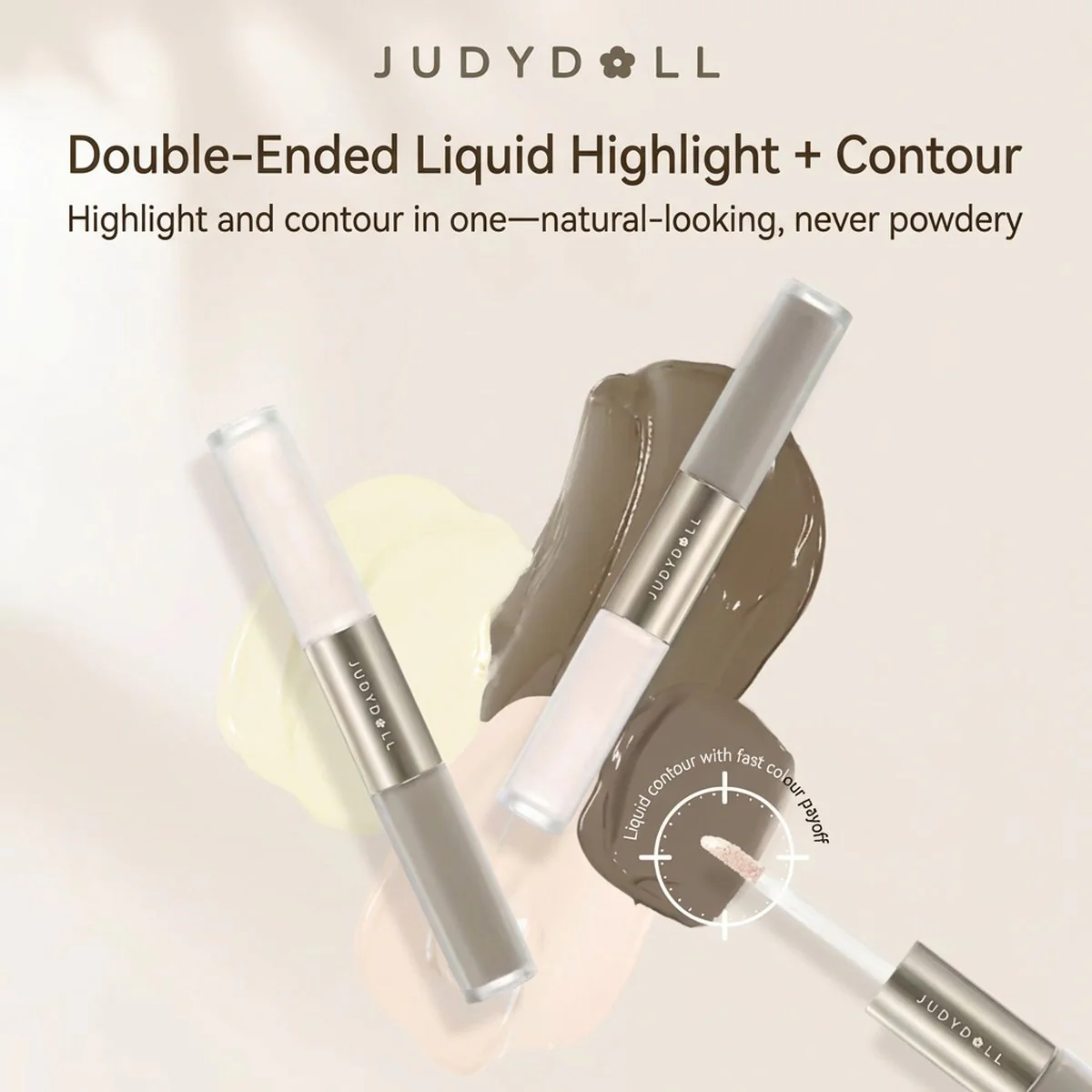 Judydoll Dual-Ended Highlighter and Contour Liquid #02 - Image 2