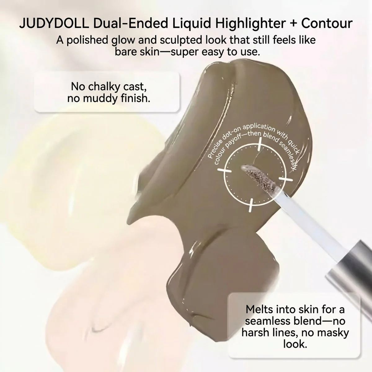 Judydoll Dual-Ended Highlighter and Contour Liquid #02 - Image 4