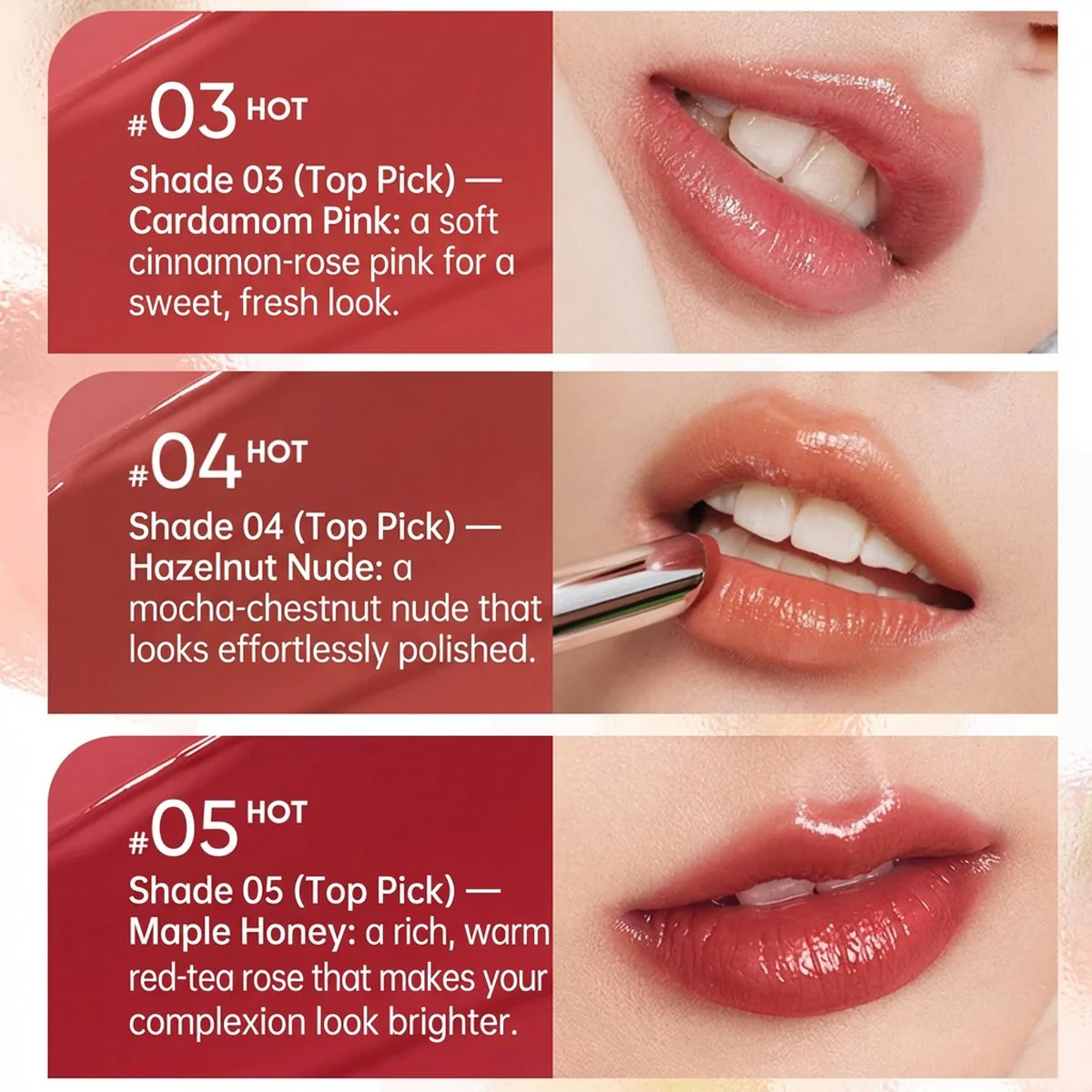 Judydoll Gloss Balm Stick 2.4g – Non-Sticky, Sheer Tint, Multiple Shades - Tinted Lip Balm Stick - Image 3