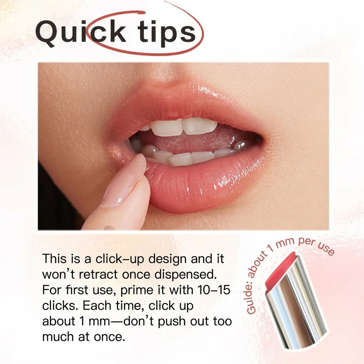 Judydoll Gloss Balm Stick 2.4g – Sheer, Non-Sticky Shine - Multiple Shades Available - Image 4