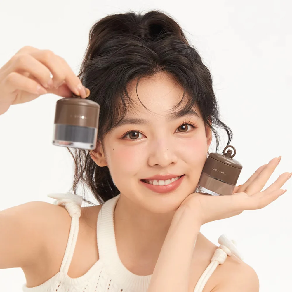 Judydoll Hairline Shading Powder #01 Ash Black 12g - Hair Root Touch Up Powder - Image 4
