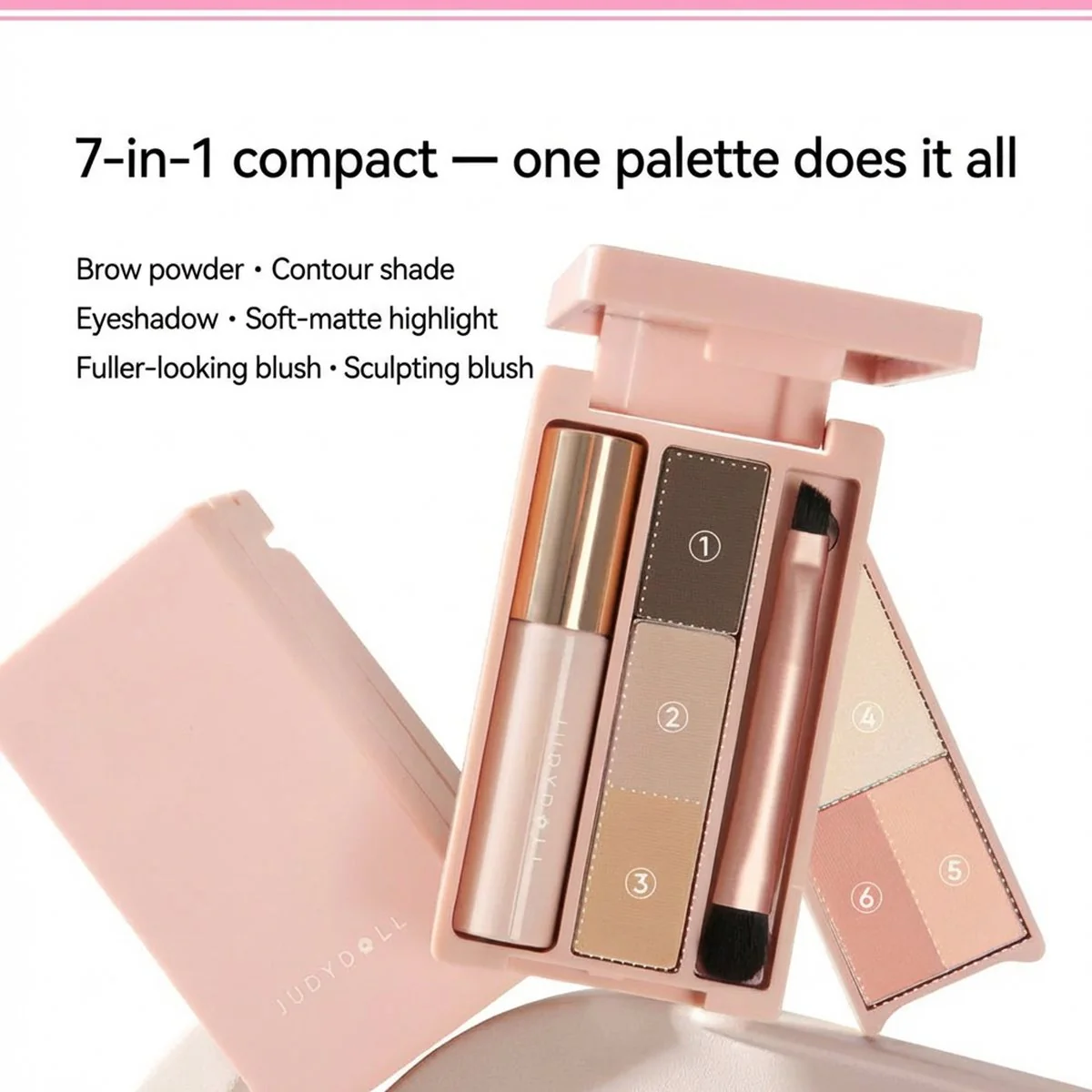 Judydoll Mini Eyeshadow Palette 02 Taro Mud - 9.5g - Image 2