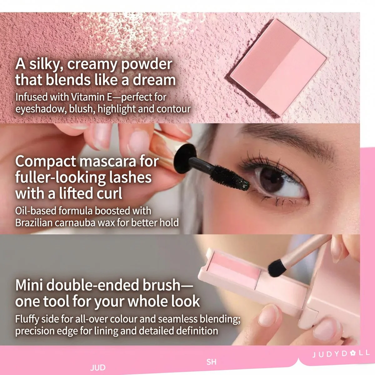 Judydoll Mini Eyeshadow Palette 02 Taro Mud - 9.5g - Image 3