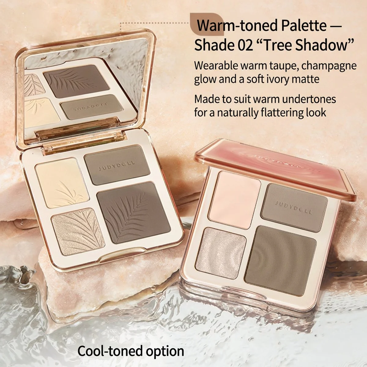 Judydoll Orange Duo Face Highlight & Contour Palette 02 - Image 3