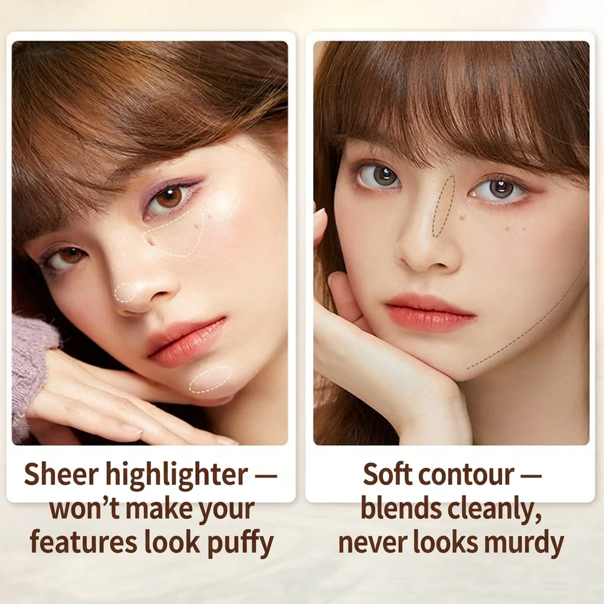 Judydoll Orange Duo Face Highlight & Contour Palette 02 - Image 4