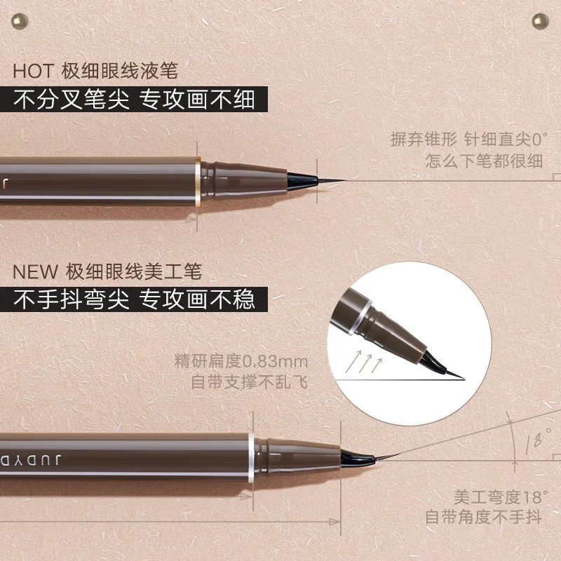 Judydoll Precision Eyeliner Gel Pen #01 Black - Image 3